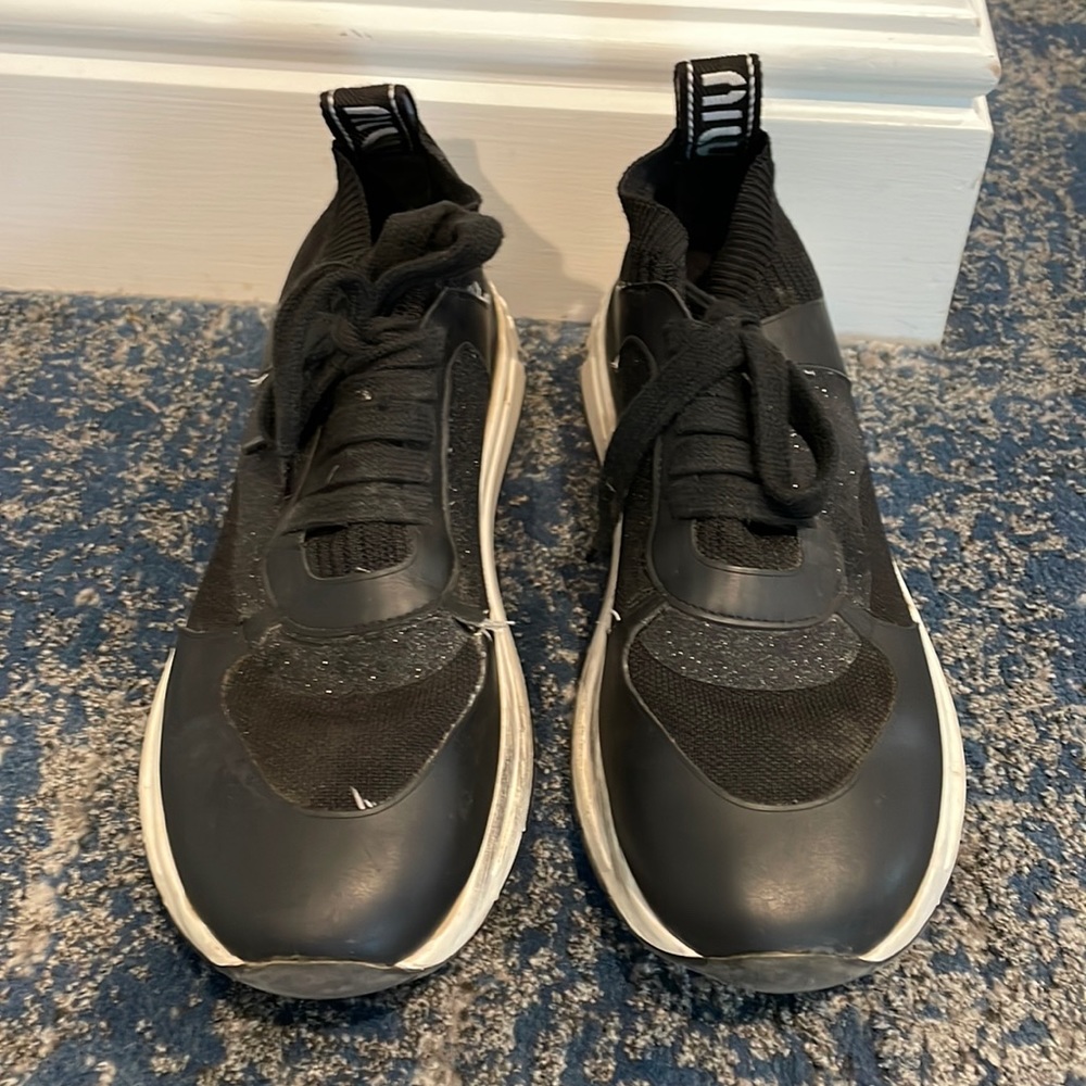 Miu Miu Shoes | Miu Miu Sock Sneaker Black Size 3… - image 2